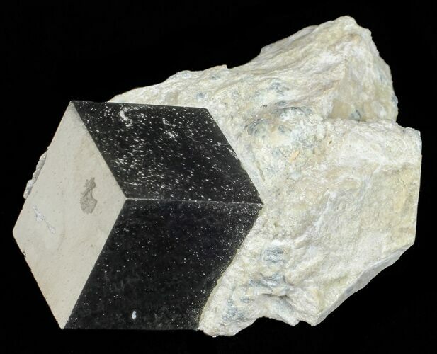 Golden Pyrite Cube In Rock - Navajun, Spain #57758